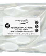 Interdentalbürsten Smart Grip xxx-fein, weiss, aus biobasiertem Griffmaterial